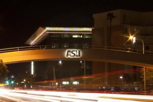 the ASU bridge over university drive
