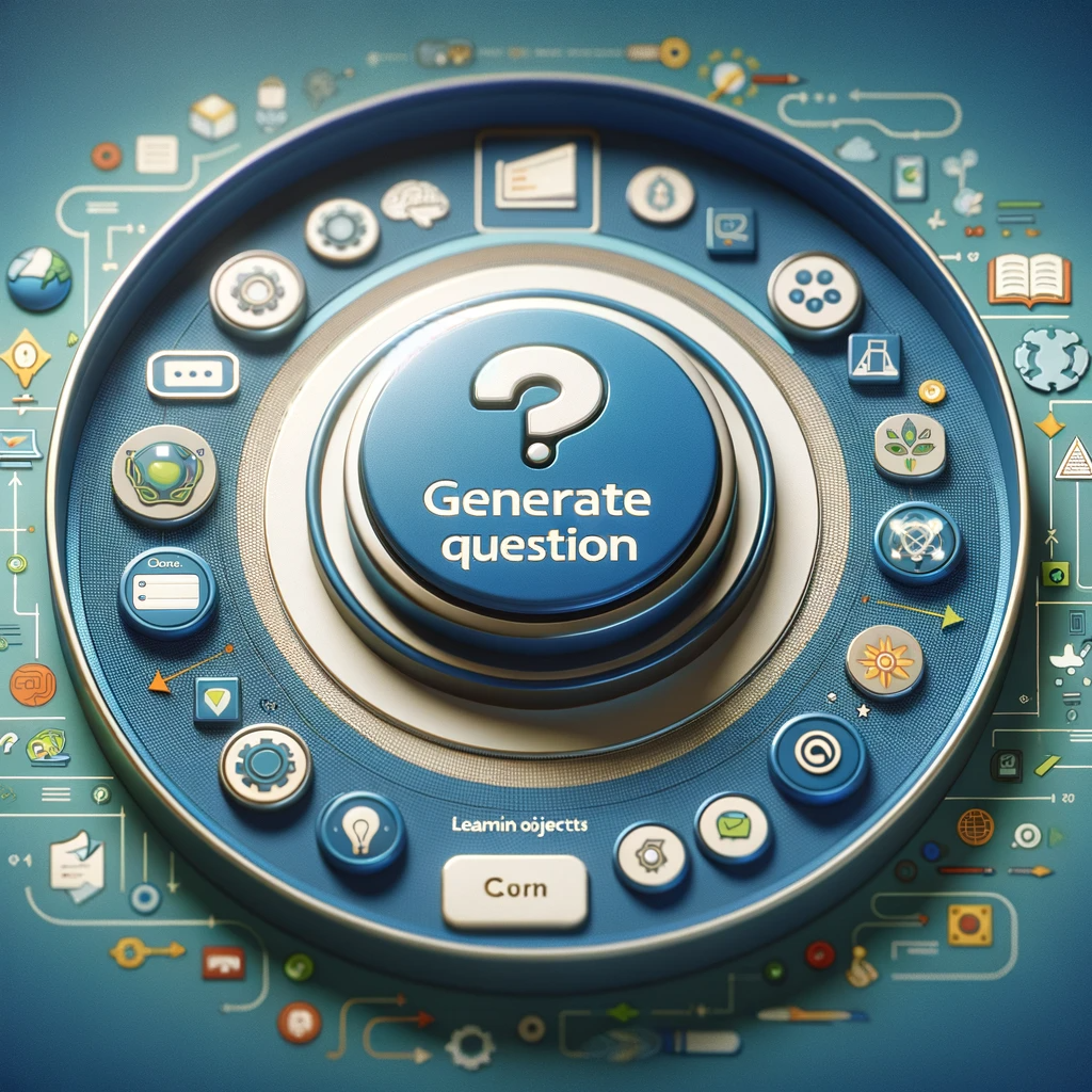 Button that says generate question